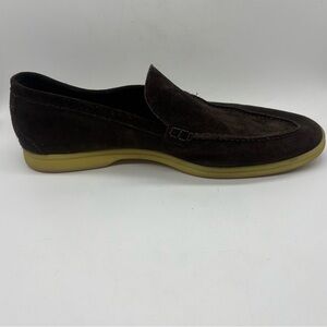Scarosso Ludovico Loafer Brown Suede Men’s Sz 43.5 US 10.5 Casual Rubber Sole